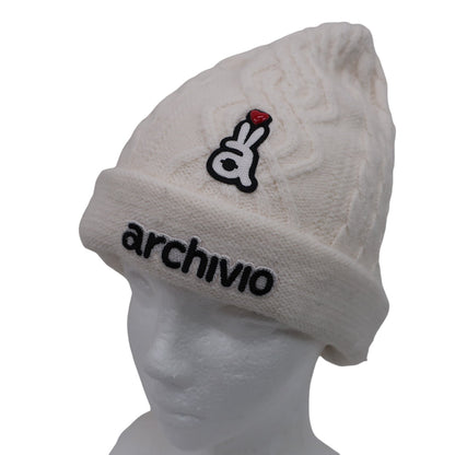archivio(アルチビオ) ニット帽 ホワイト レディース フリーサイズ A010022 A