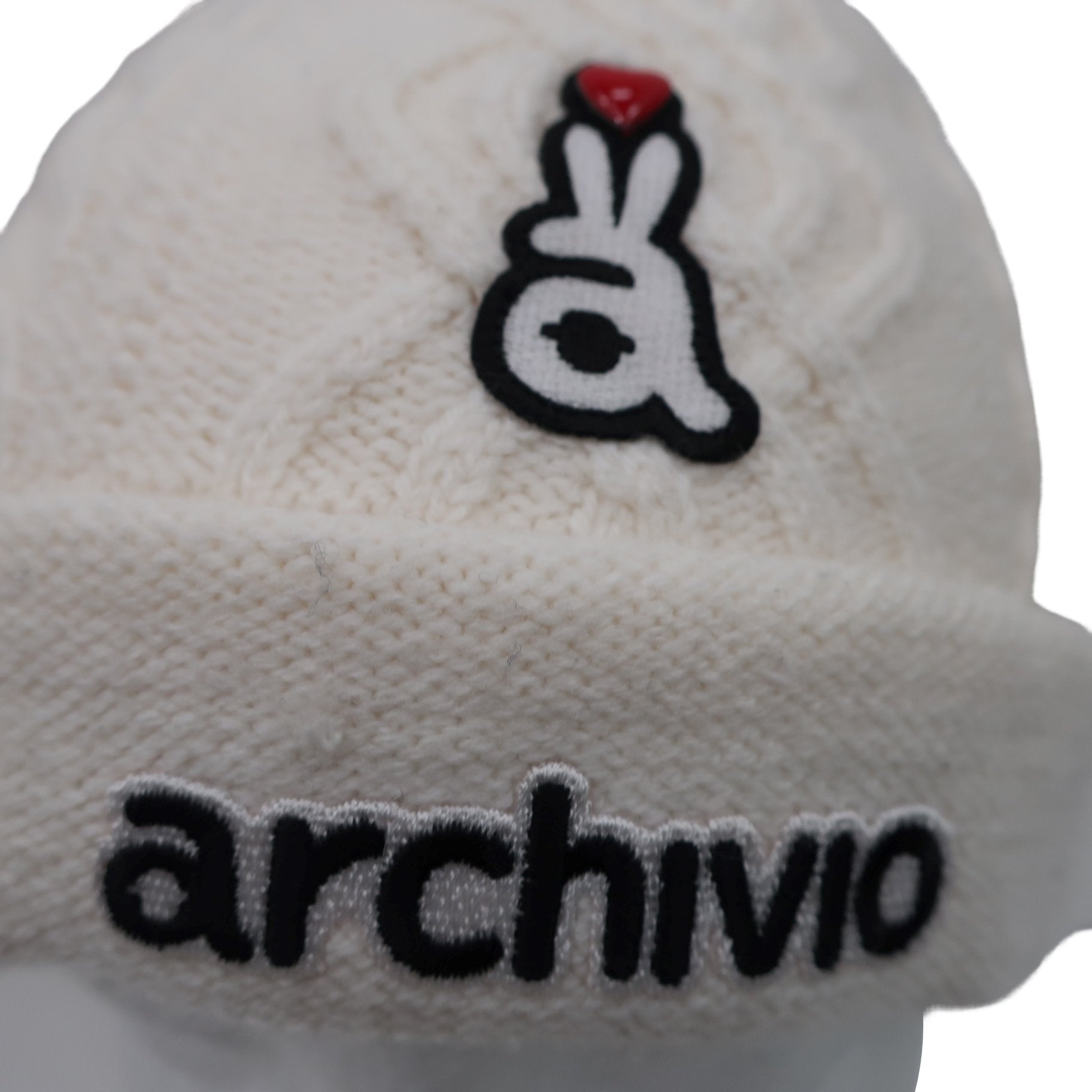 archivio(アルチビオ) ニット帽 ホワイト レディース フリーサイズ A010022 A
