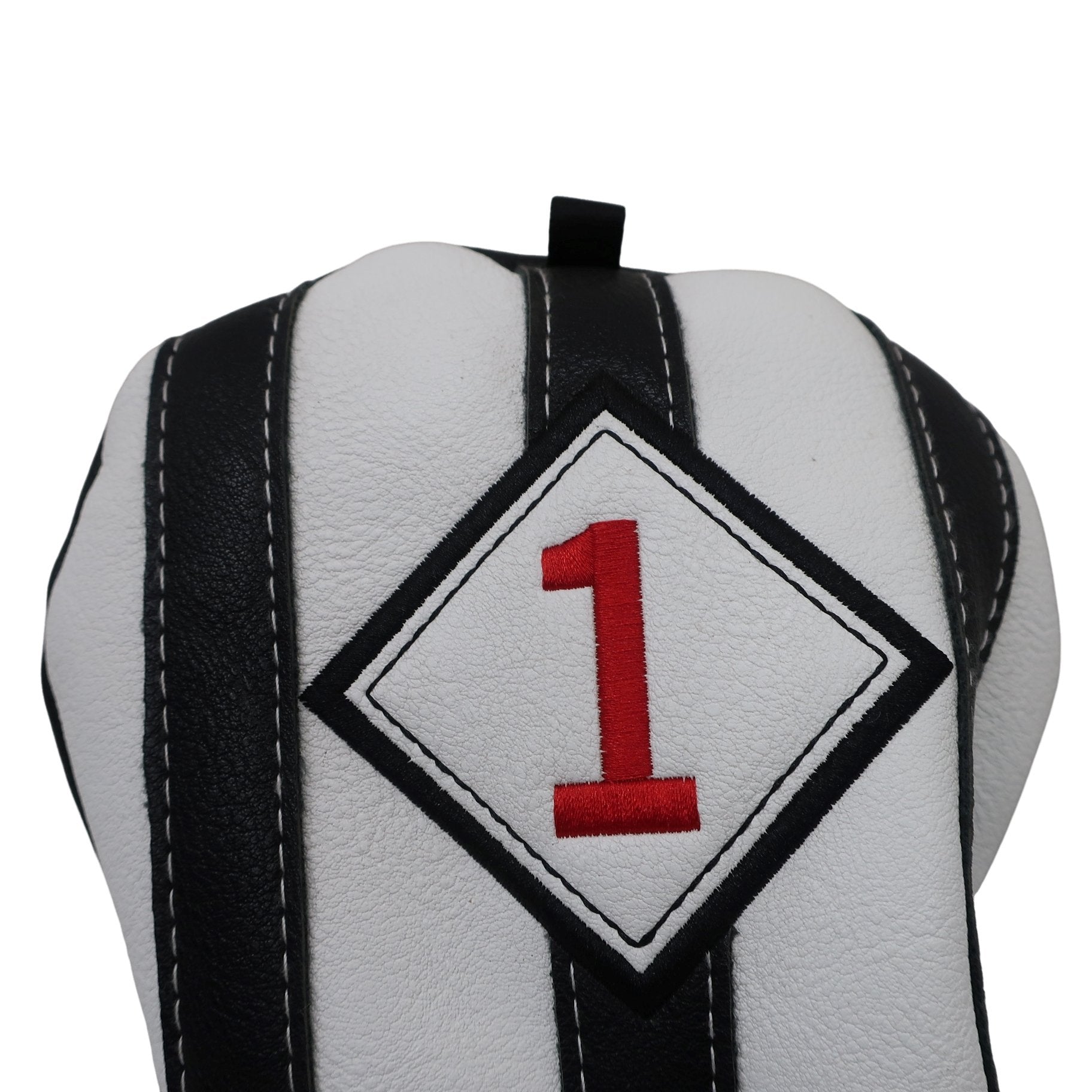 CRAFTSMAN GOLF1 ヘッドカバー ホワイト×ブラックストライプ メンズ 1W用 A