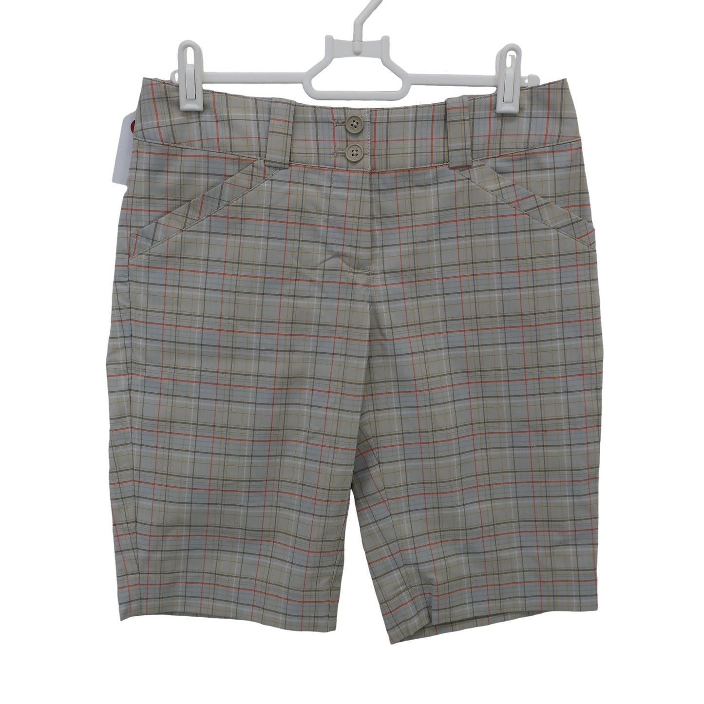 NIKE GOLF1 ハーフパンツ グレー系チェック レディース 64 A