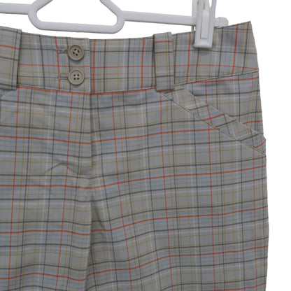 NIKE GOLF1 ハーフパンツ グレー系チェック レディース 64 A