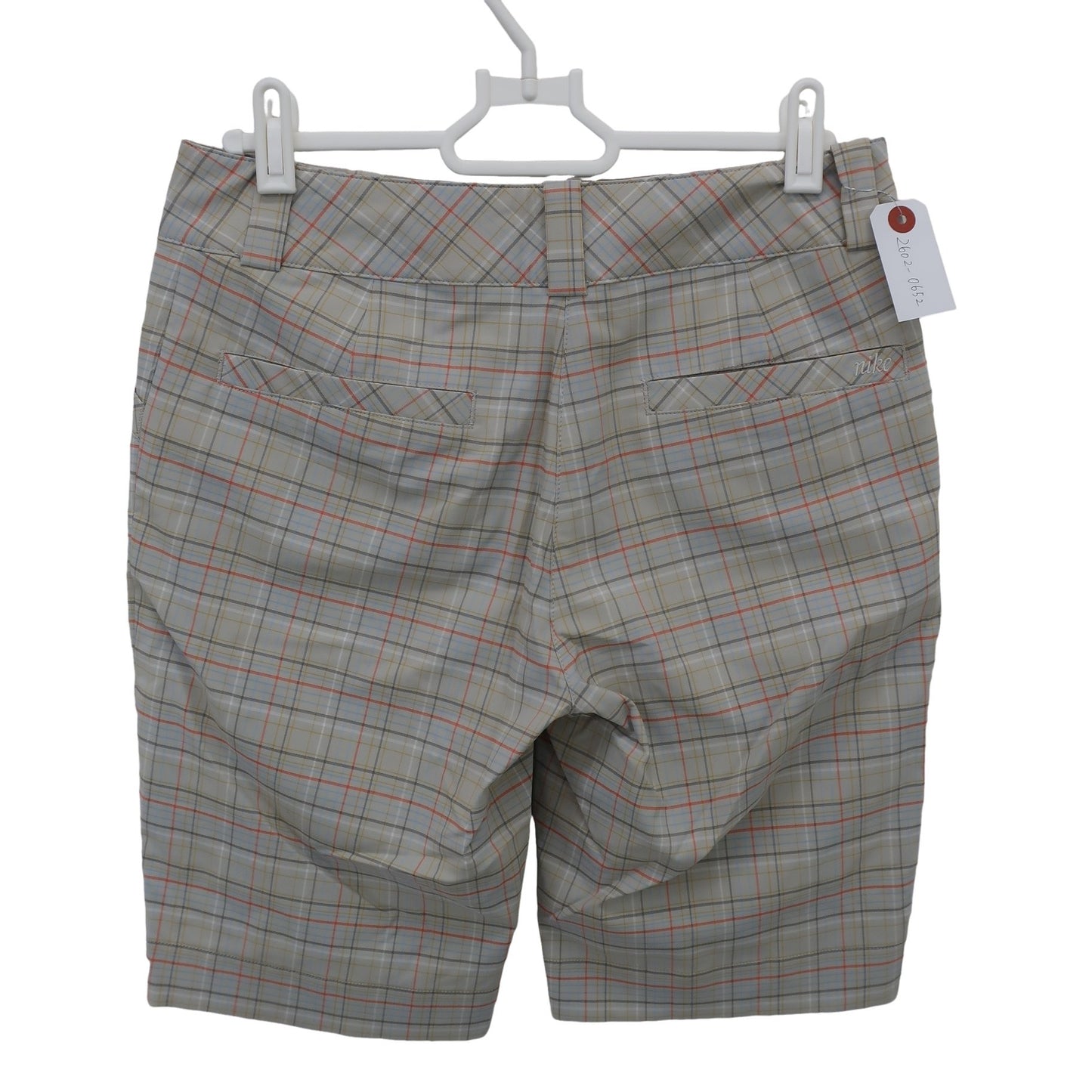 NIKE GOLF1 ハーフパンツ グレー系チェック レディース 64 A