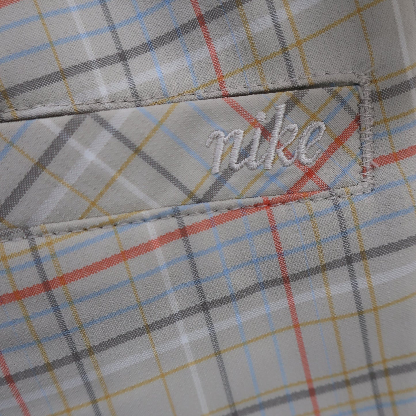 NIKE GOLF1 ハーフパンツ グレー系チェック レディース 64 A