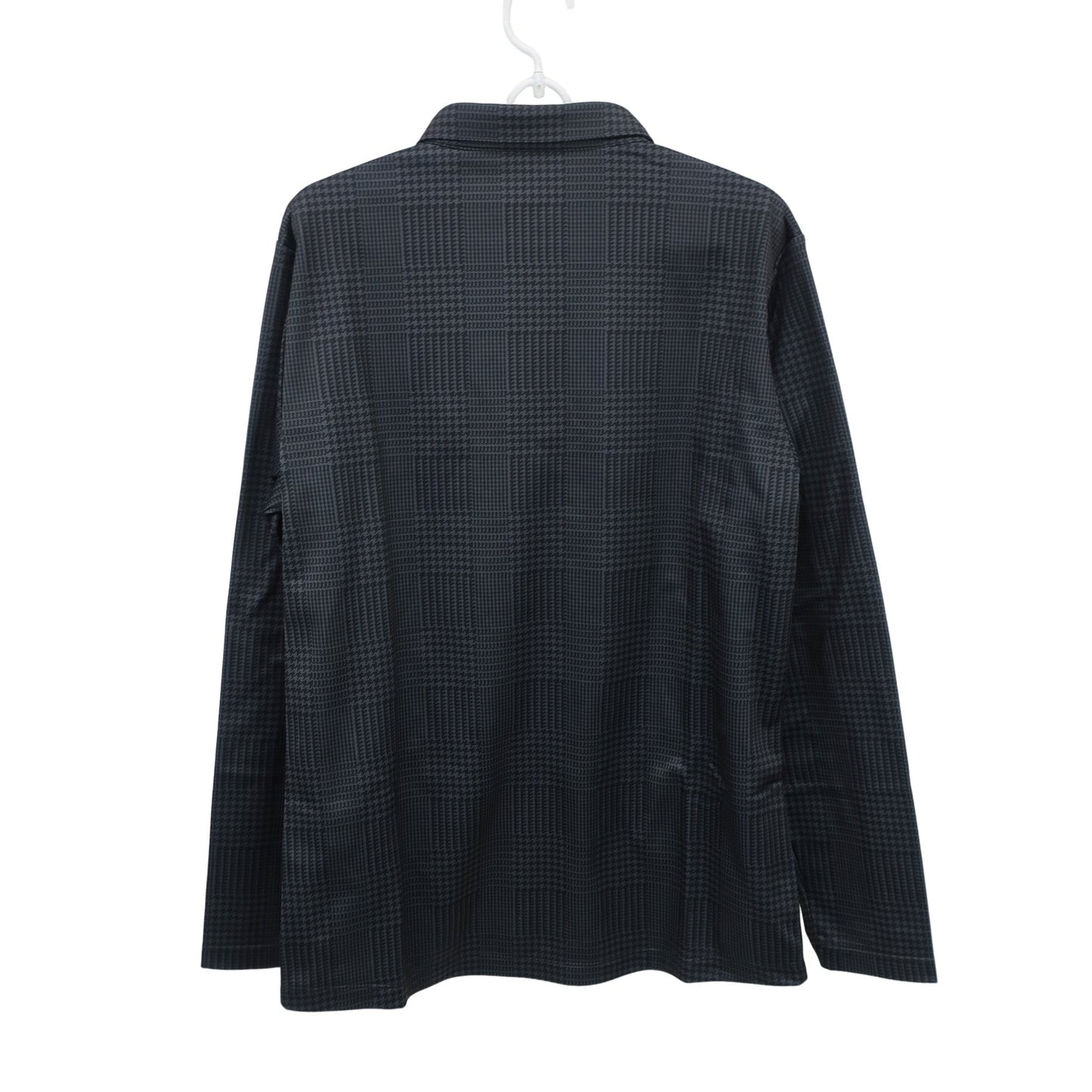 PUMA GOLF(プーマゴルフ) 長袖ポロシャツ グレー系千鳥柄 メンズ XL A