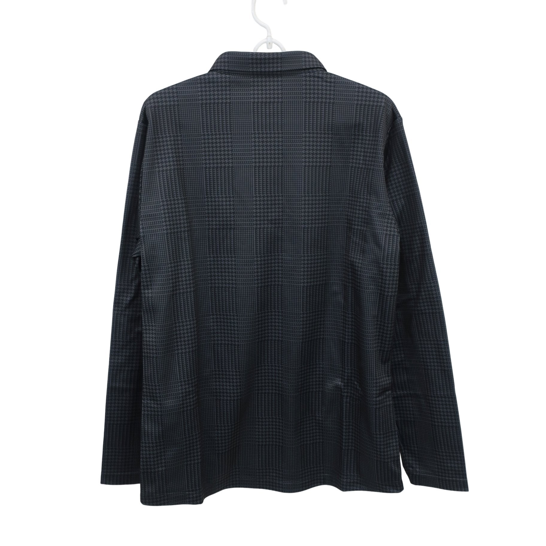 PUMA GOLF(プーマゴルフ) 長袖ポロシャツ グレー系千鳥柄 メンズ XL A