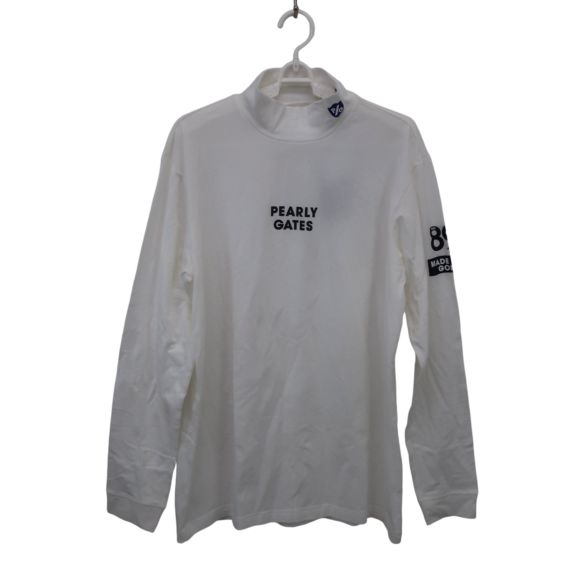 PEARLY GATES(パーリーゲイツ) 長袖モックネックシャツ ホワイト メンズ 7 053-3166111 N