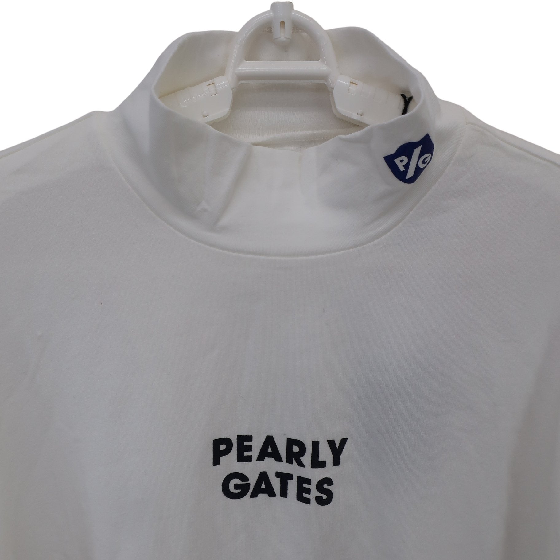 PEARLY GATES(パーリーゲイツ) 長袖モックネックシャツ ホワイト メンズ 7 053-3166111 N