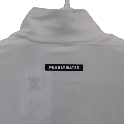 PEARLY GATES(パーリーゲイツ) 長袖モックネックシャツ ホワイト メンズ 7 053-3166111 N