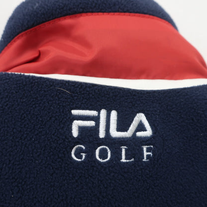 FILA GOLF(フィラゴルフ) リバーシブルベスト ネイビー / ホワイト メンズ M A