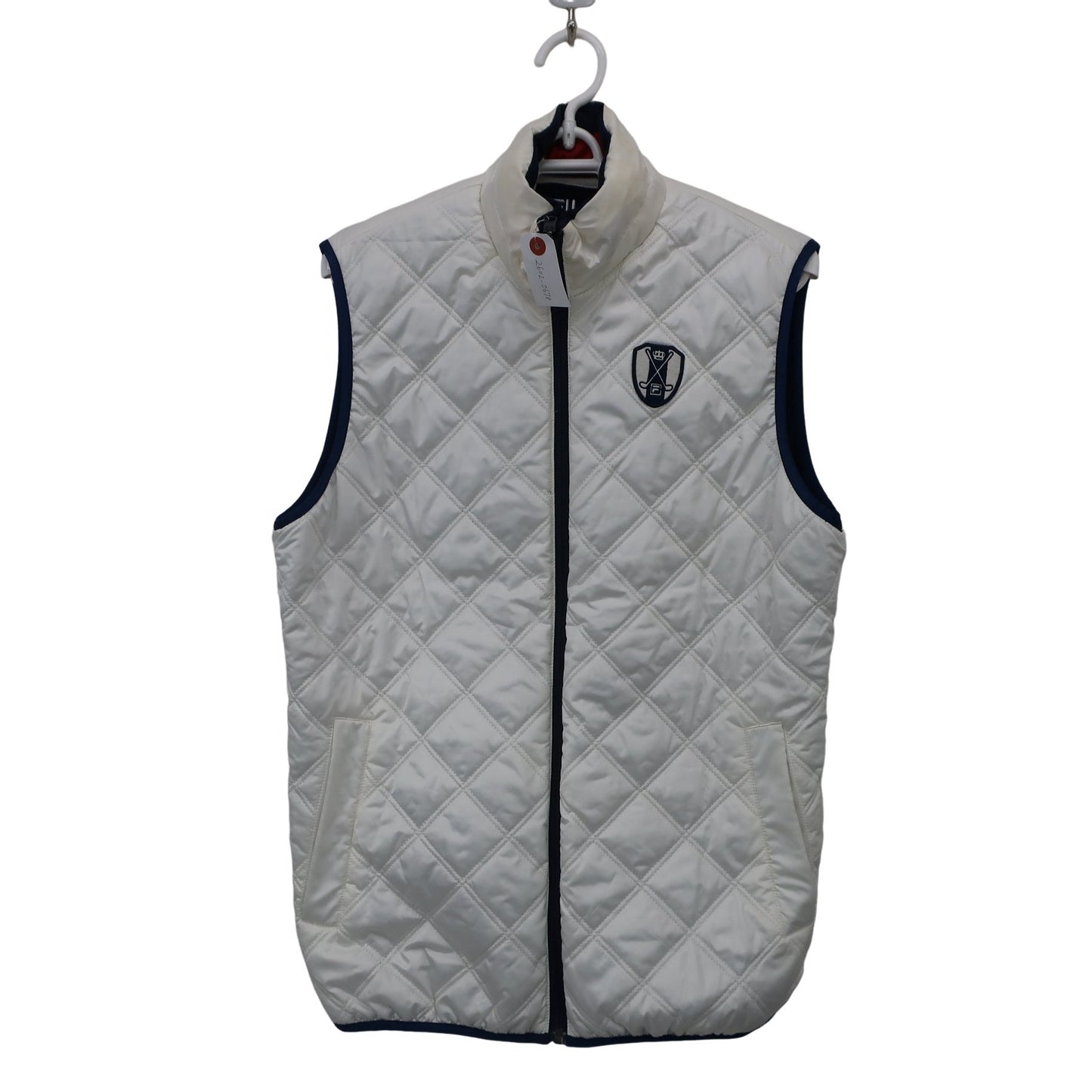 FILA GOLF(フィラゴルフ) リバーシブルベスト ネイビー / ホワイト メンズ M A