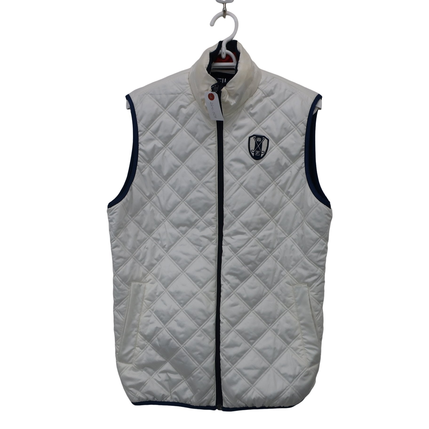 FILA GOLF(フィラゴルフ) リバーシブルベスト ネイビー / ホワイト メンズ M A