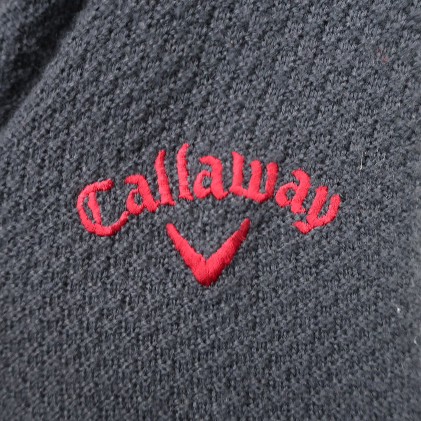 Callaway(キャロウェイ) フルジップニットジャケット ネイビー系チェック メンズ M 241-260595 A