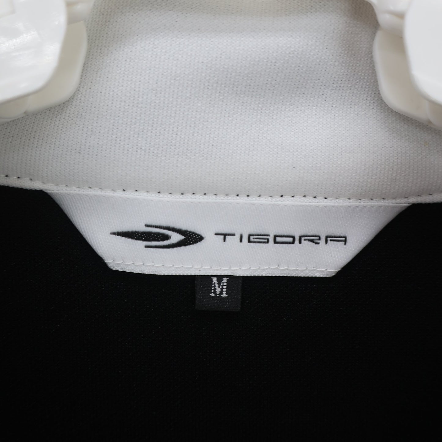 TIGORA(ティゴラ) ハーフジップワンピース 黒白 レディース M A