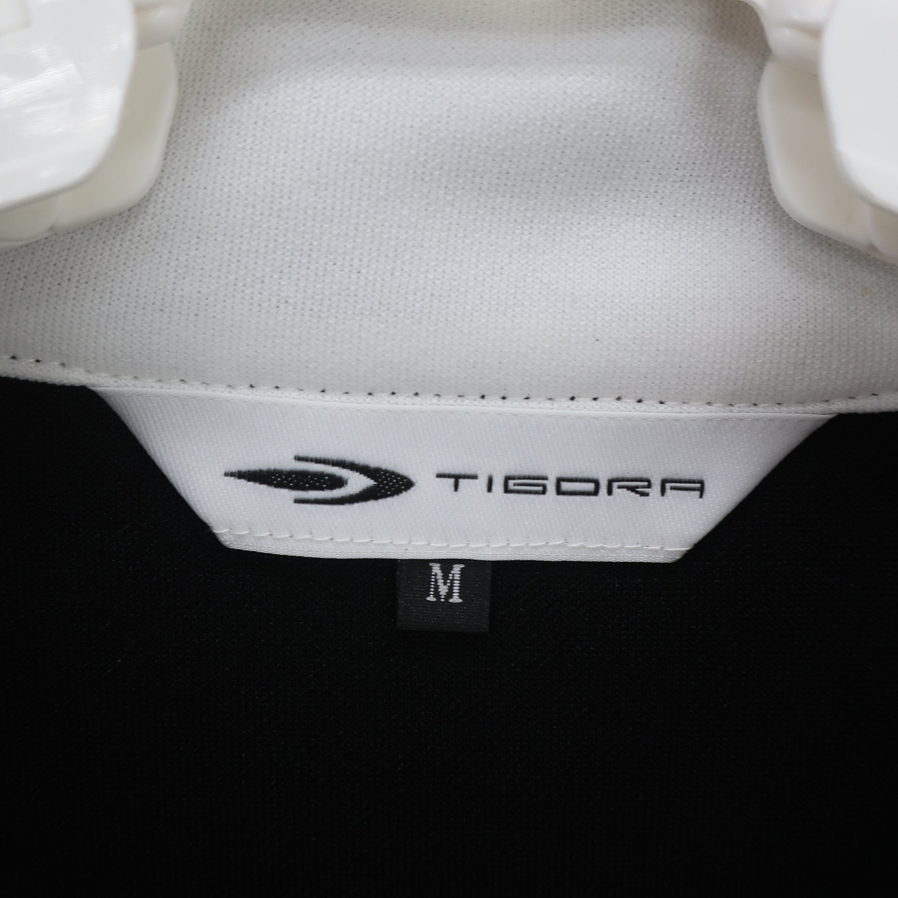 TIGORA(ティゴラ) ハーフジップワンピース 黒白 レディース M A