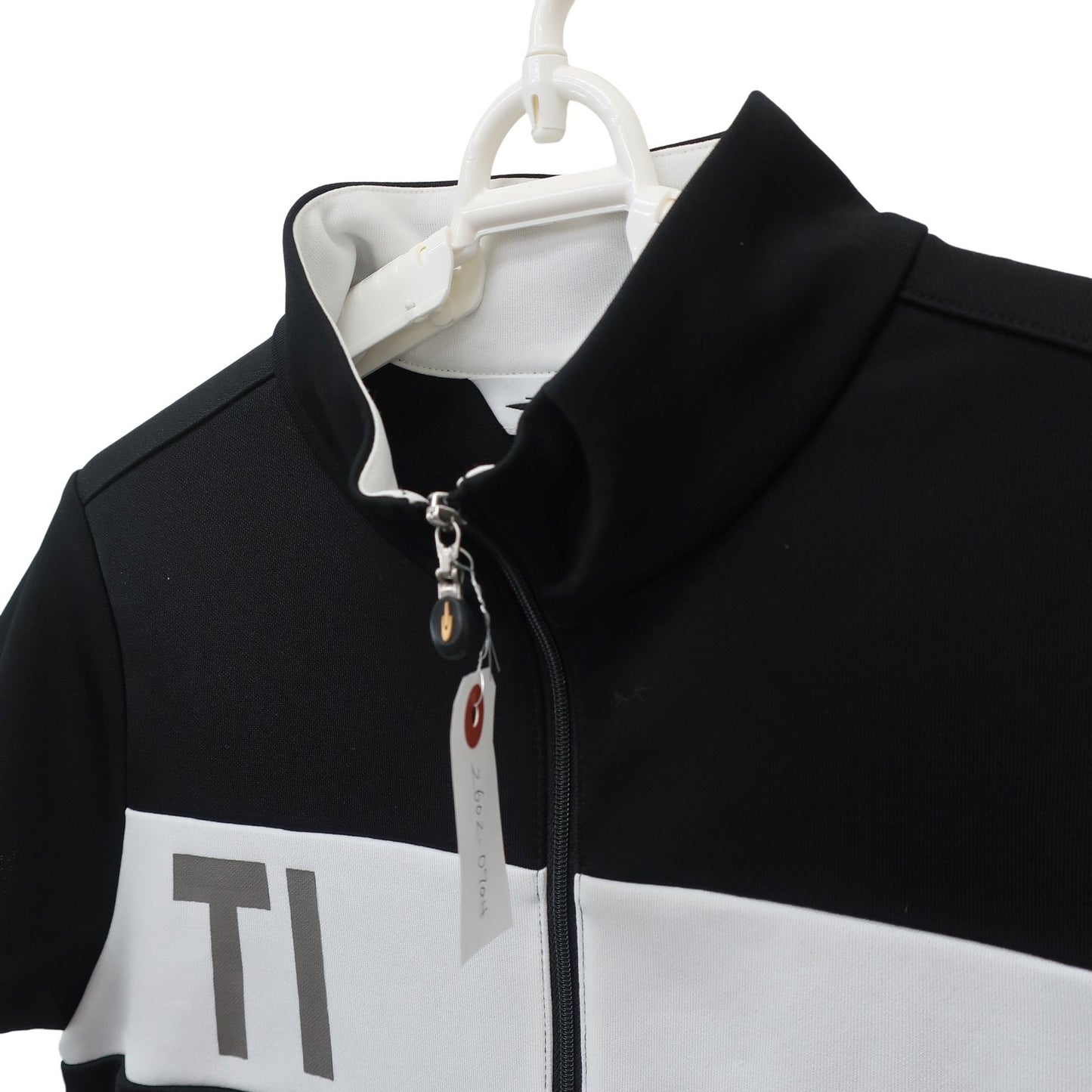 TIGORA(ティゴラ) ハーフジップワンピース 黒白 レディース M A