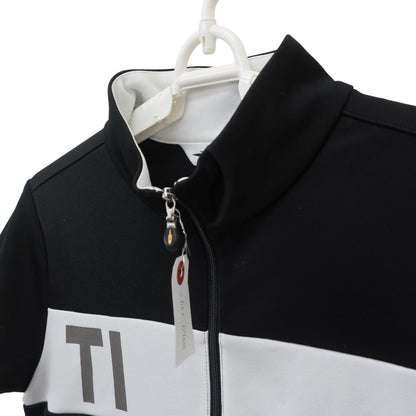 TIGORA(ティゴラ) ハーフジップワンピース 黒白 レディース M A
