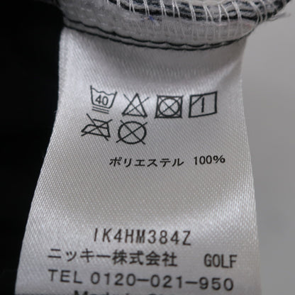 FILA GOLF1 ナイロンパンツ 黒チェック メンズ L A