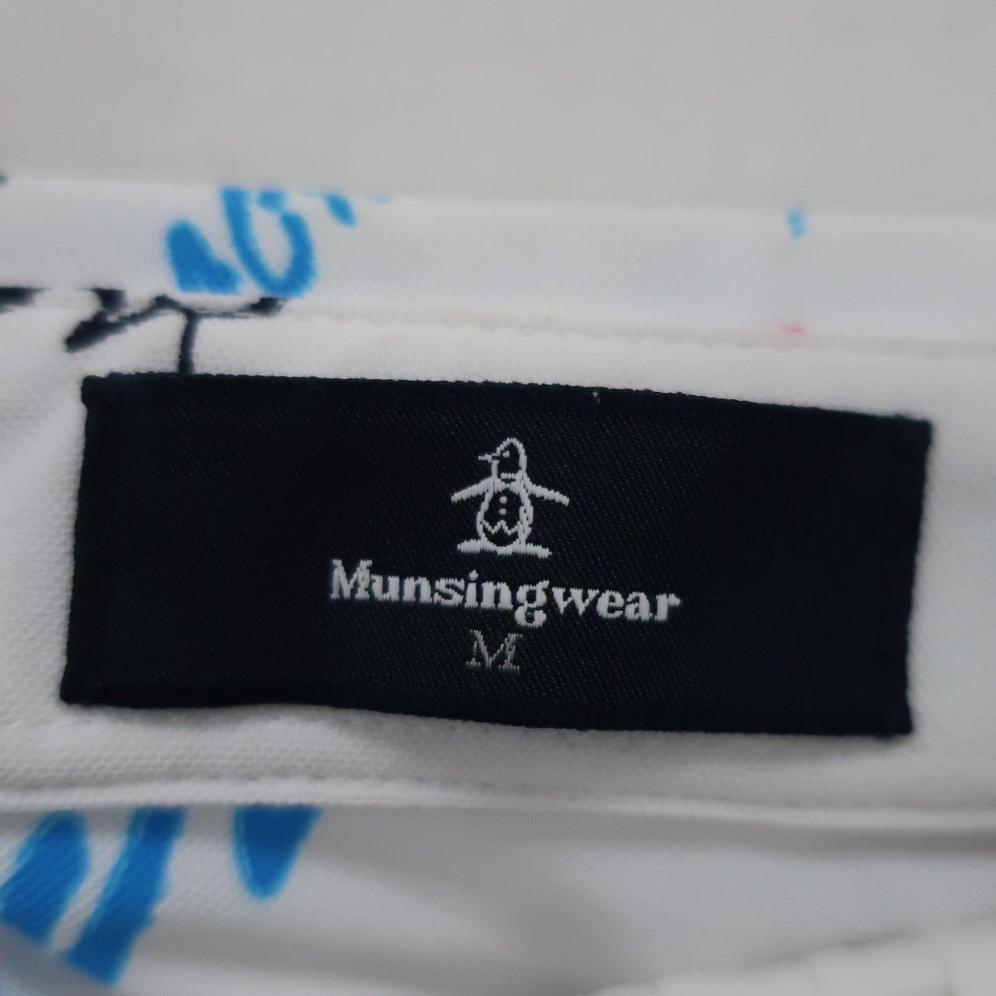 Munsingwear(マンシングウェア) ポロシャツ ホワイト総柄 メンズ M A