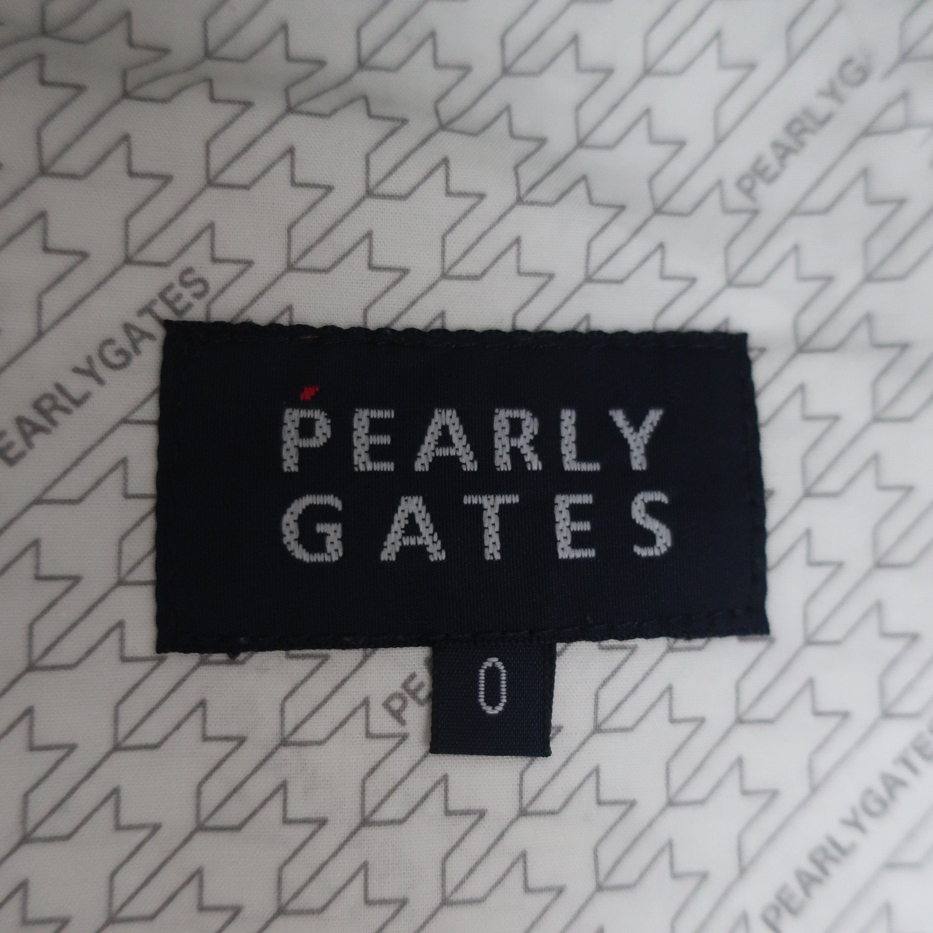 PEARLY GATES(パーリーゲイツ) スカート 白ネイビー千鳥柄 レディース 0 055-8234004 A
