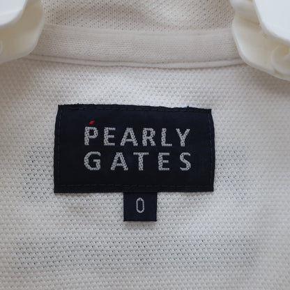PEARLY GATES(パーリーゲイツ) ポロシャツ ホワイト レディース 0 055-8160402 B