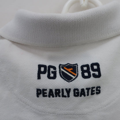 PEARLY GATES(パーリーゲイツ) ポロシャツ ホワイト レディース 0 055-8160402 B