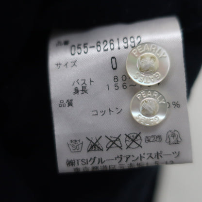 PEARLY GATES(パーリーゲイツ) 長袖ポロシャツ ネイビー レディース 0 055-6261992 B