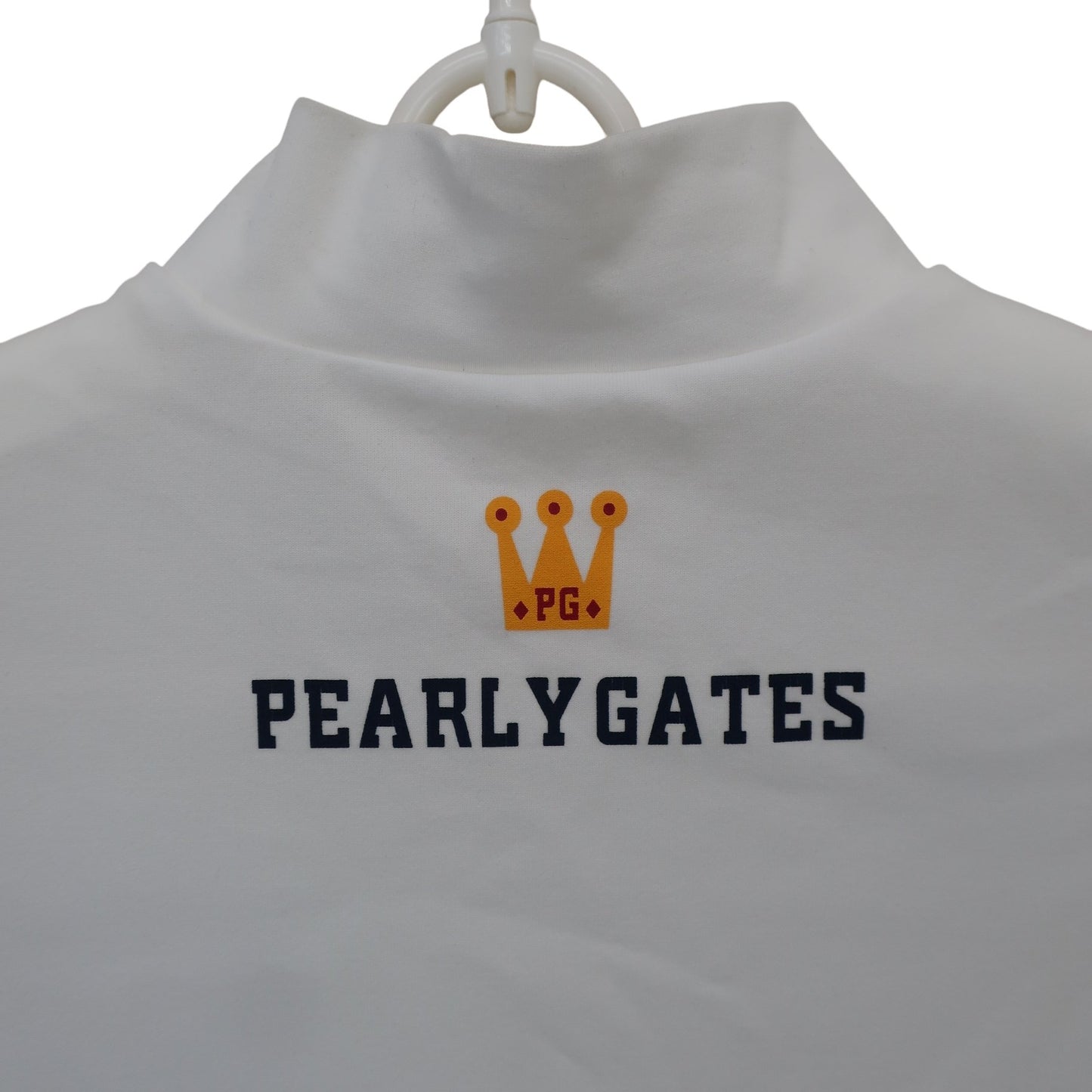 PEARLY GATES(パーリーゲイツ) 半袖モックネックシャツ ホワイト レディース 0 055-267717 A