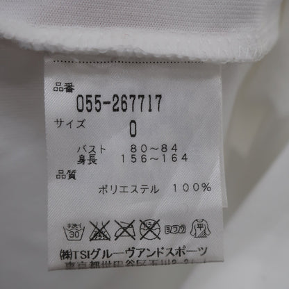 PEARLY GATES(パーリーゲイツ) 半袖モックネックシャツ ホワイト レディース 0 055-267717 A