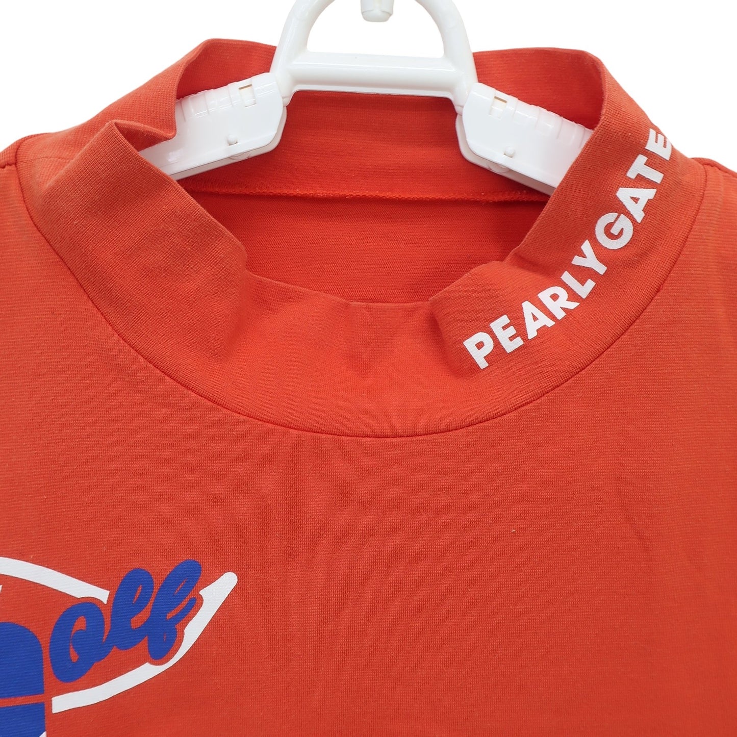 PEARLY GATES(パーリーゲイツ) 半袖モックネックシャツ オレンジ メンズ 5 053-0267601 B