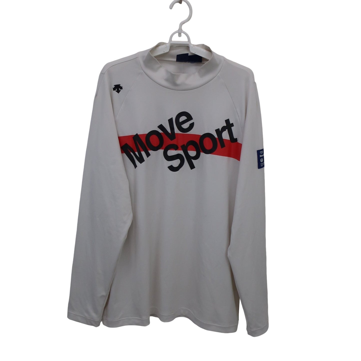 DESCENTE(デサント) 長袖モックネックシャツ ホワイト メンズ XO A