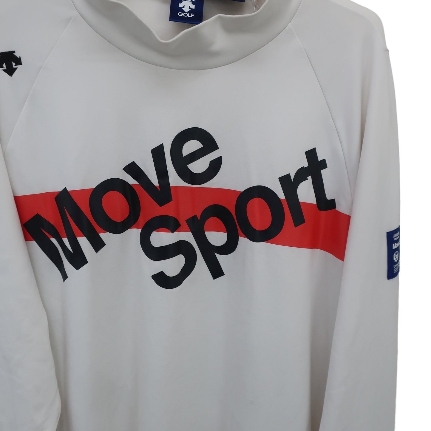 DESCENTE(デサント) 長袖モックネックシャツ ホワイト メンズ XO A
