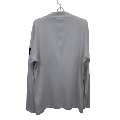 DESCENTE(デサント) 長袖モックネックシャツ ホワイト メンズ XO A