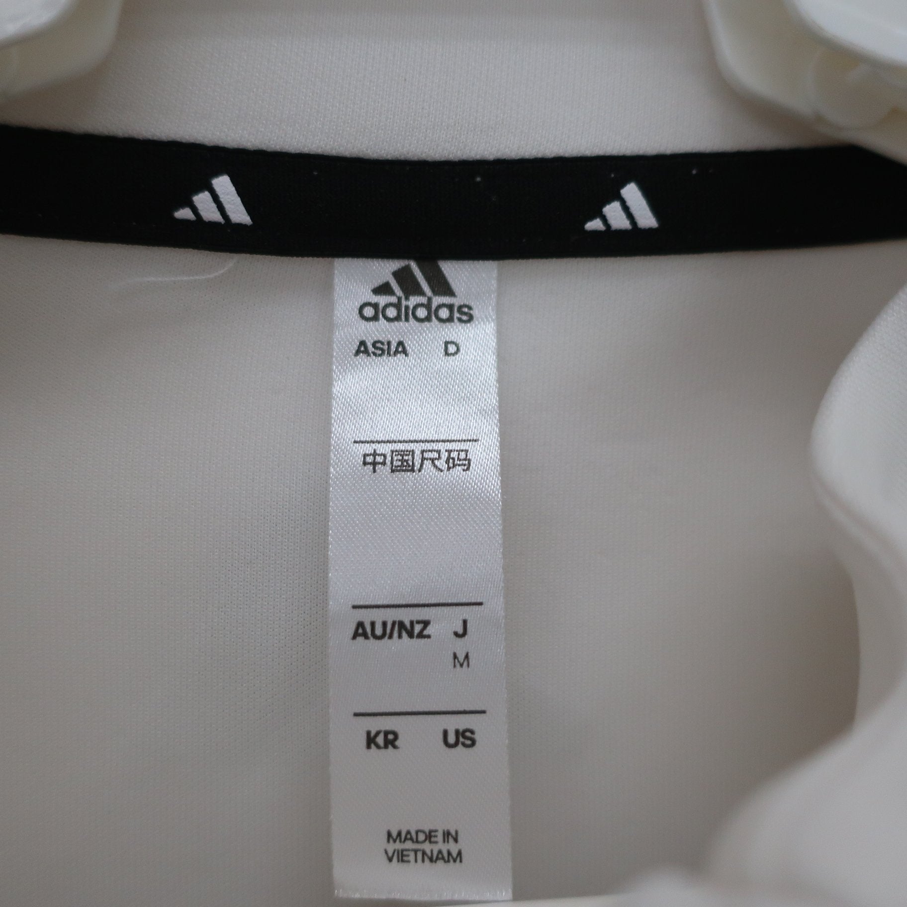adidas(アディダス) フルジップジャケット 白 メンズ M A