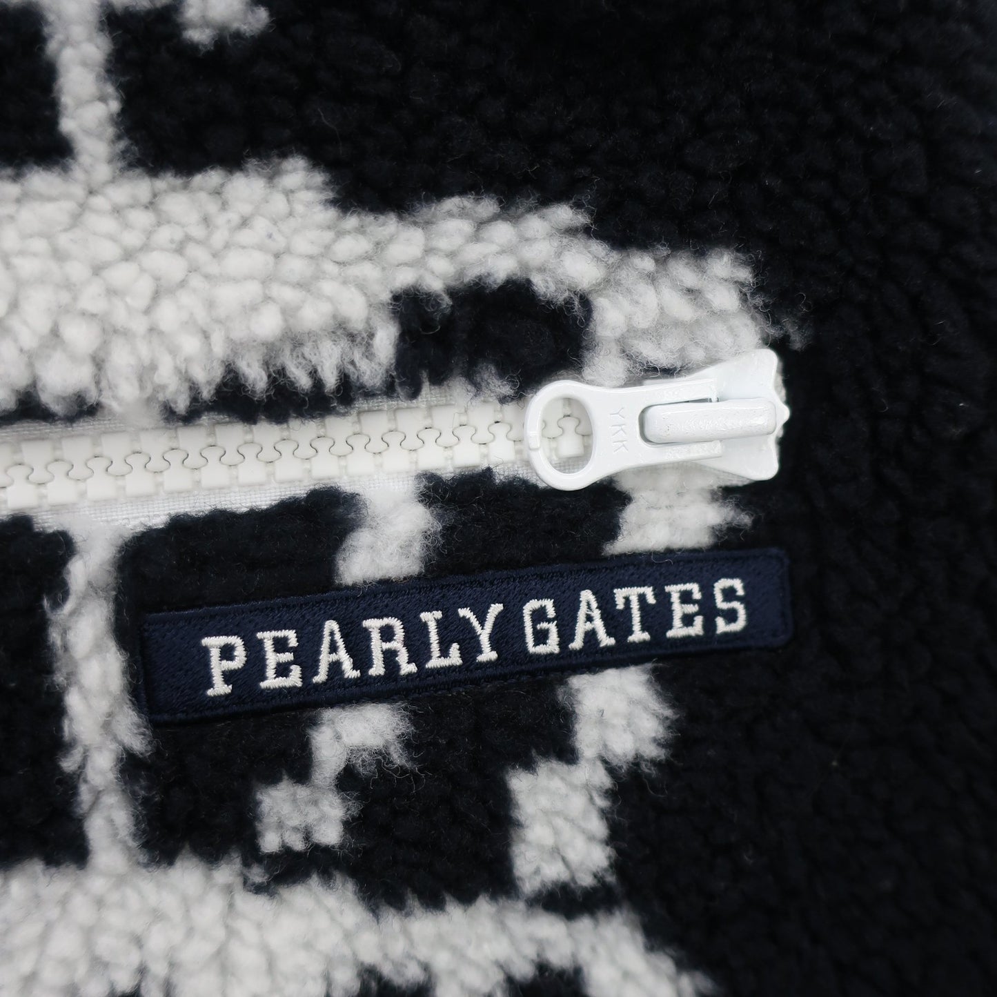 PEARLY GATES(パーリーゲイツ) ボアスカート 黒白総柄 レディース 1 055-5234102 A