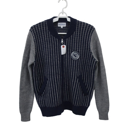 Jack Bunny(ジャックバニー) ニットブルゾン ネイビーグレー レディース 1 263-272947 A