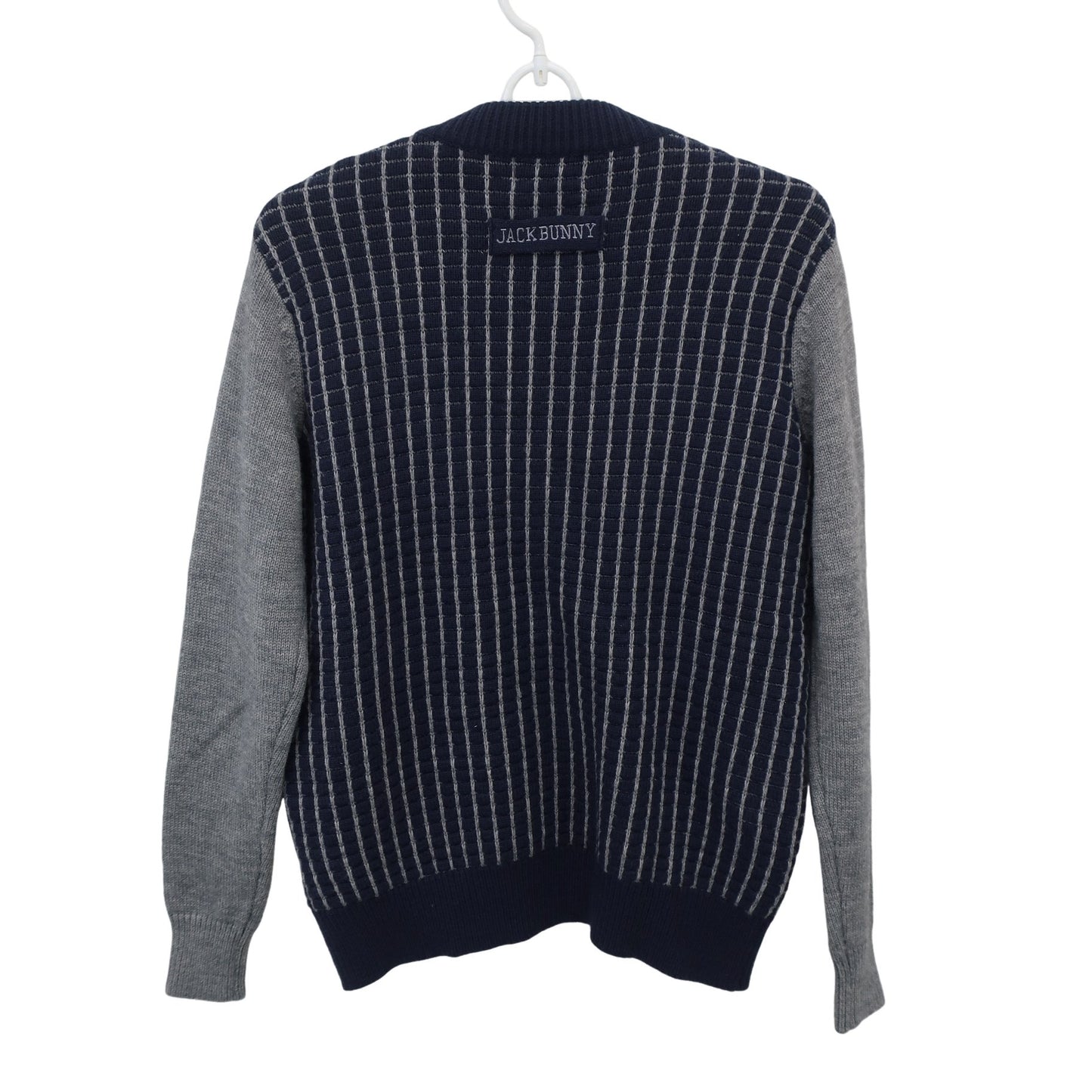 Jack Bunny(ジャックバニー) ニットブルゾン ネイビーグレー レディース 1 263-272947 A