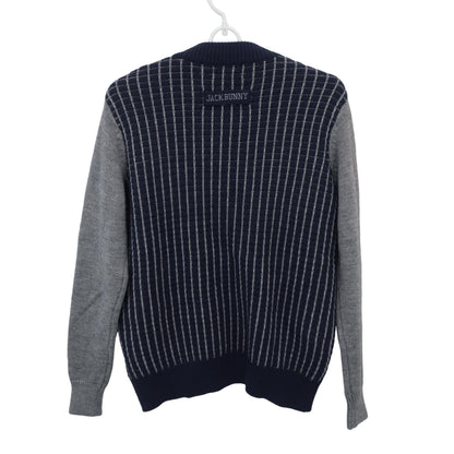 Jack Bunny(ジャックバニー) ニットブルゾン ネイビーグレー レディース 1 263-272947 A