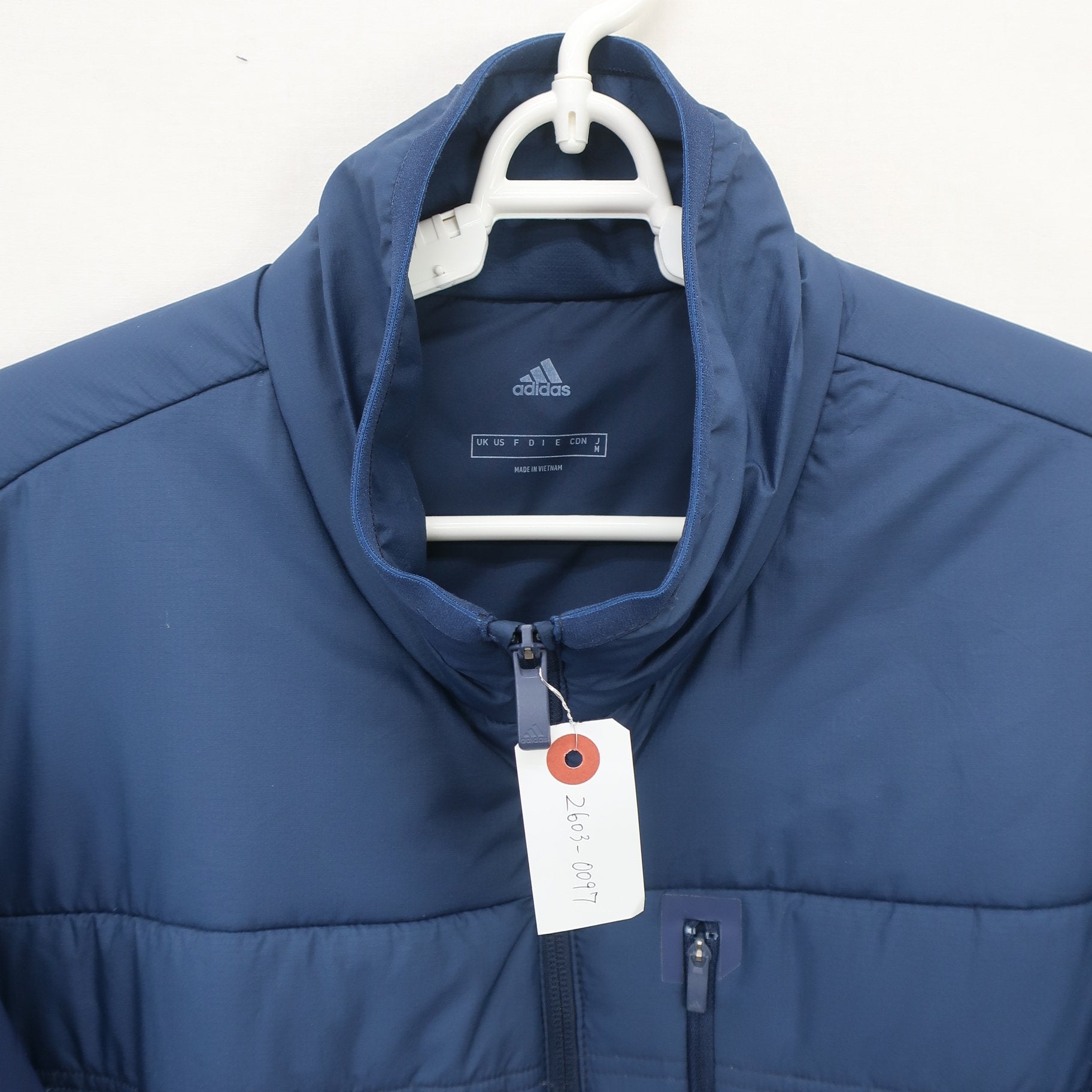 adidas(アディダス) 中綿ジャケット ネイビー メンズ M A