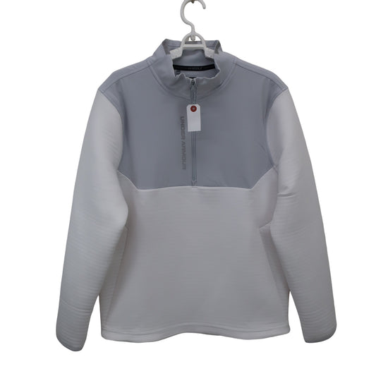 UNDER ARMOUR(アンダーアーマー) ハーフジップジャケット 白グレー メンズ LG A