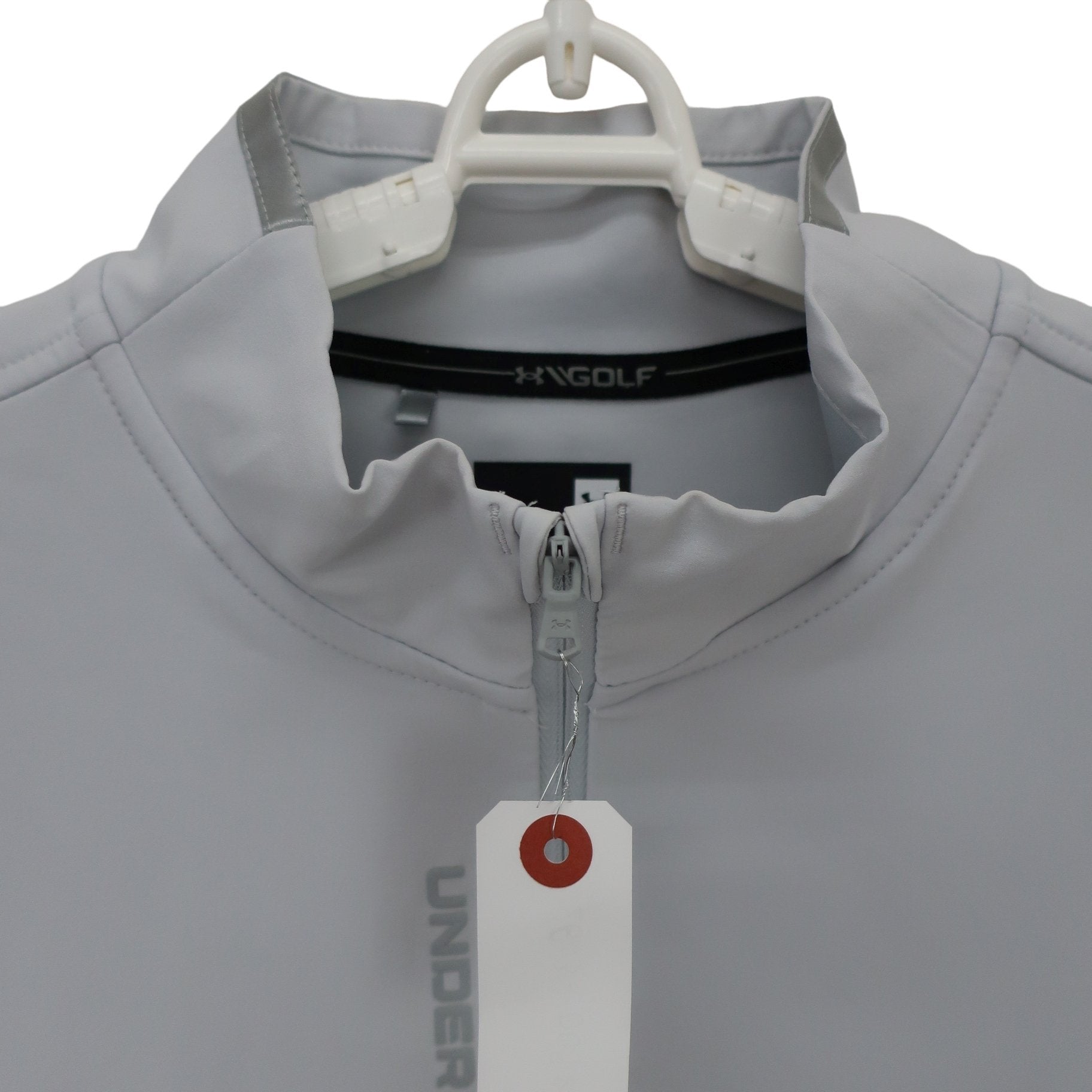 UNDER ARMOUR(アンダーアーマー) ハーフジップジャケット 白グレー メンズ LG A
