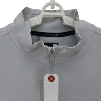 UNDER ARMOUR(アンダーアーマー) ハーフジップジャケット 白グレー メンズ LG A