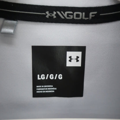 UNDER ARMOUR(アンダーアーマー) ハーフジップジャケット 白グレー メンズ LG A