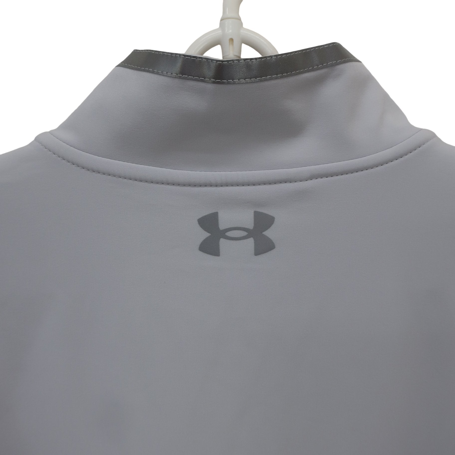 UNDER ARMOUR(アンダーアーマー) ハーフジップジャケット 白グレー メンズ LG A