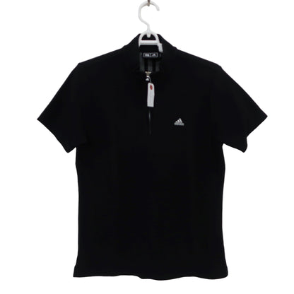 adidas(アディダス) ハーフジップシャツ 黒 レディース OT/XG B