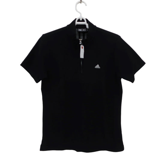 adidas(アディダス) ハーフジップシャツ 黒 レディース OT/XG B