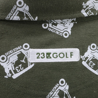 23区 GOLF(23区ゴルフ) ポロシャツ カーキ レディース 3 B