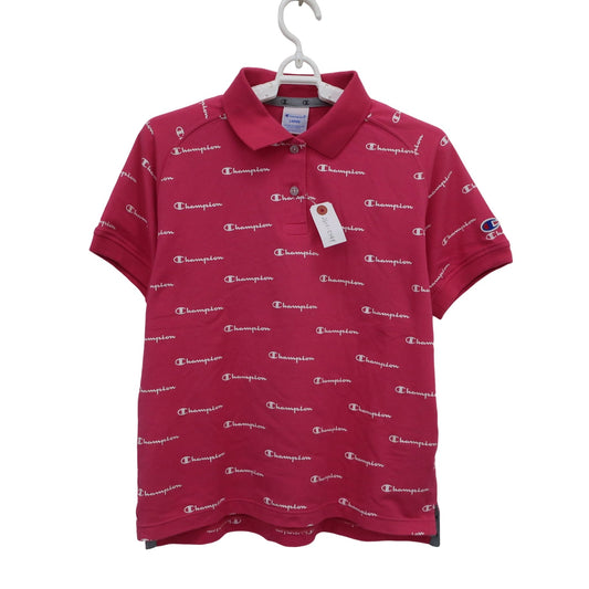 Champion(チャンピオン) ポロシャツ ピンク レディース LARGE A