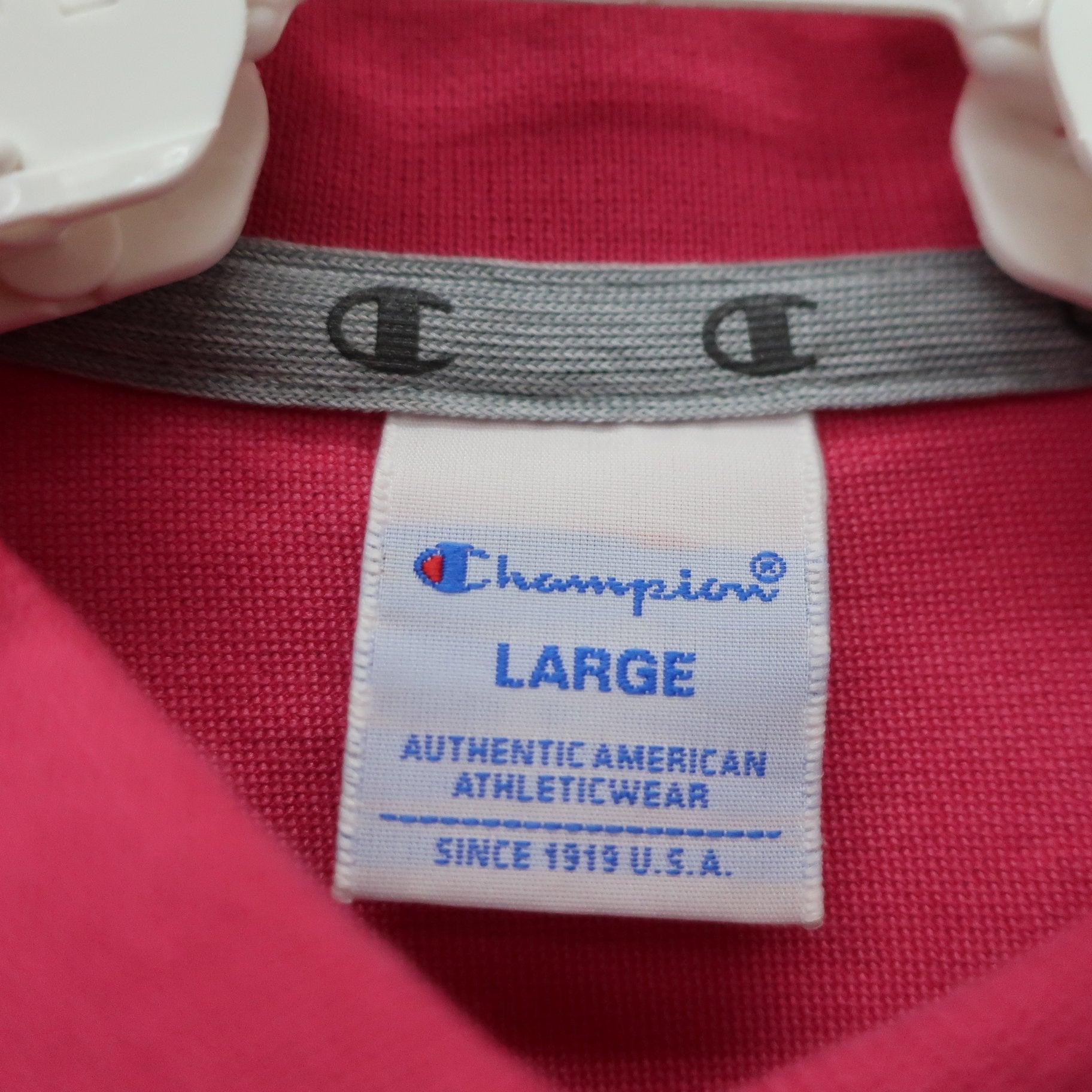 Champion(チャンピオン) ポロシャツ ピンク レディース LARGE A