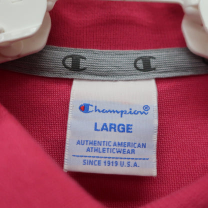 Champion(チャンピオン) ポロシャツ ピンク レディース LARGE A