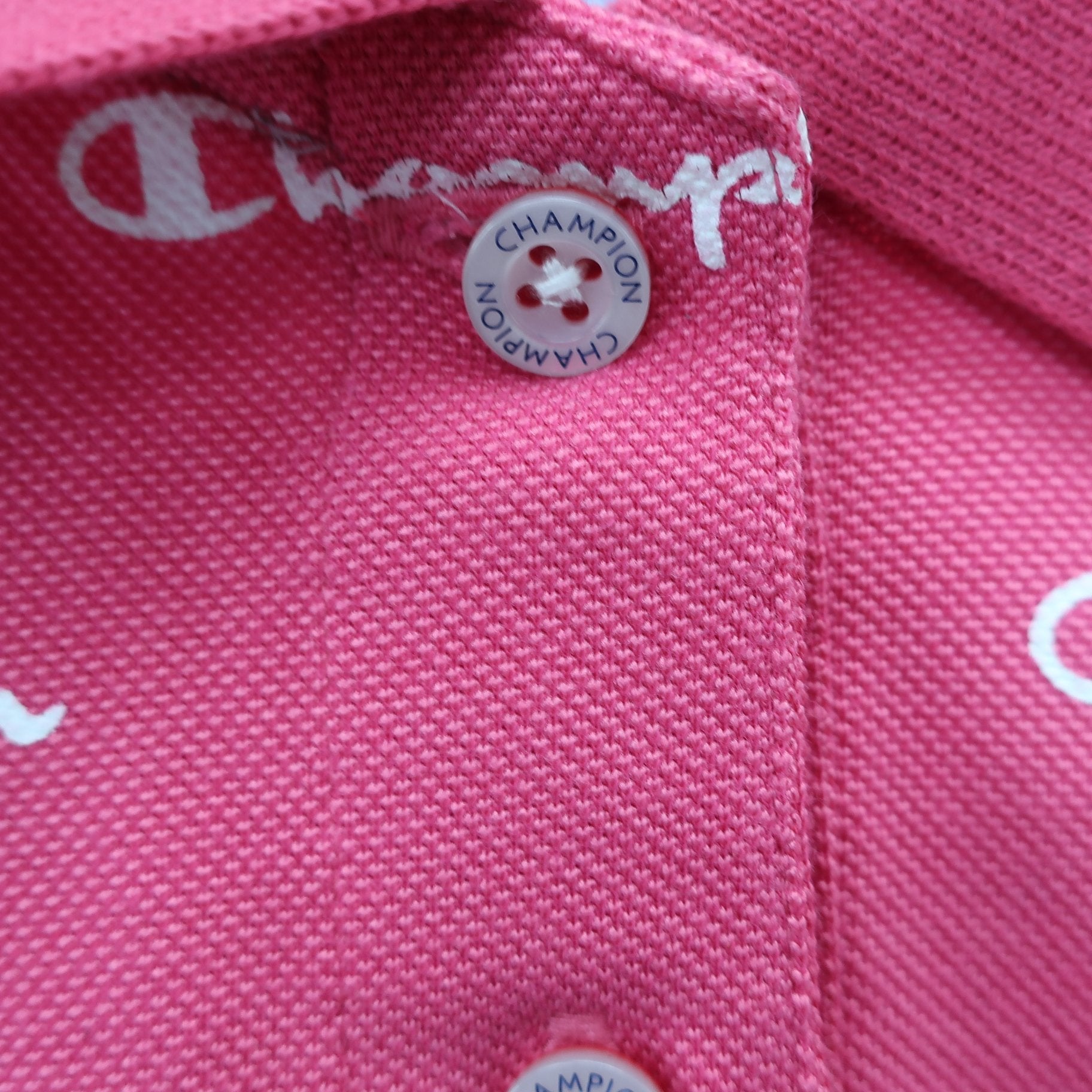 Champion(チャンピオン) ポロシャツ ピンク レディース LARGE A